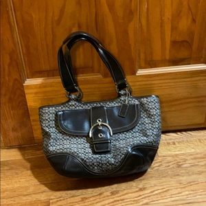 Black coach tote